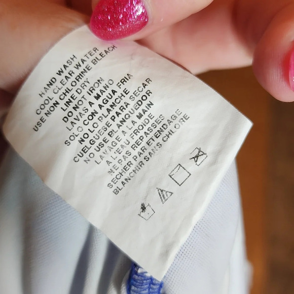 NWT Magicsuit by Miraclesuit ruched blue one peice swimsuit. Size 10 - Picture 10 of 13